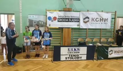 Wiosenny turniej tenisa stołowego w Ciechowie - wyniki