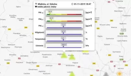 Na terenie gminy Miękinia wprowadzono monitoring jakości powietrza