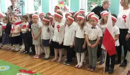 Patriotycznie w przedszkolu w Ciechowie