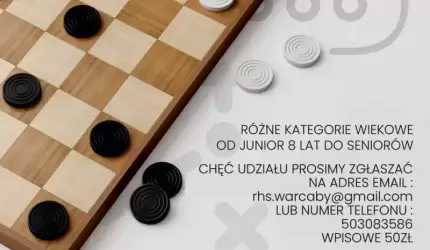 Międzynarodowy turniej w Warcabach Stupolowych wkrótce w Środzie Śląskiej