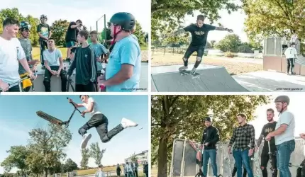 Inauguracja skateparku na średzkich Kajakach
