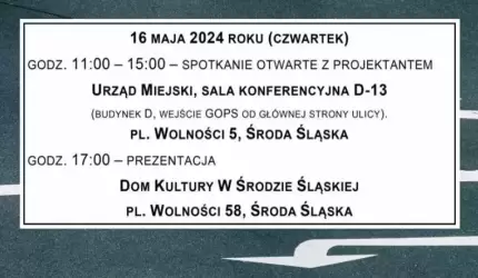 Spotkanie otwarte z projektantem przebudowy dróg krajowych 94 i 36