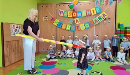 Pasowanie na Przedszkolaka w średzkim Przedszkolu nr 1