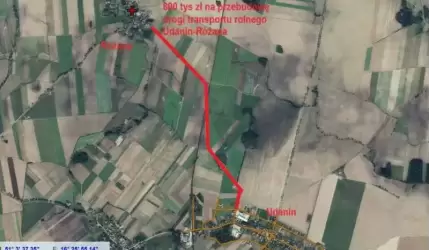 800 tys. zł dla Gminy Udanin na przebudowę drogi transportu rolnego