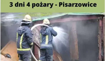 Płonące Pisarzowice - raport strażaków