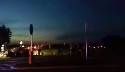 Wypadek na obwodnicy Miękini