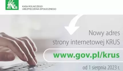 Nowy adres strony internetowej KRUS