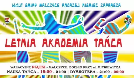 Wójt Gminy Malczyce zaprasza na Letnią Akademię Tańca